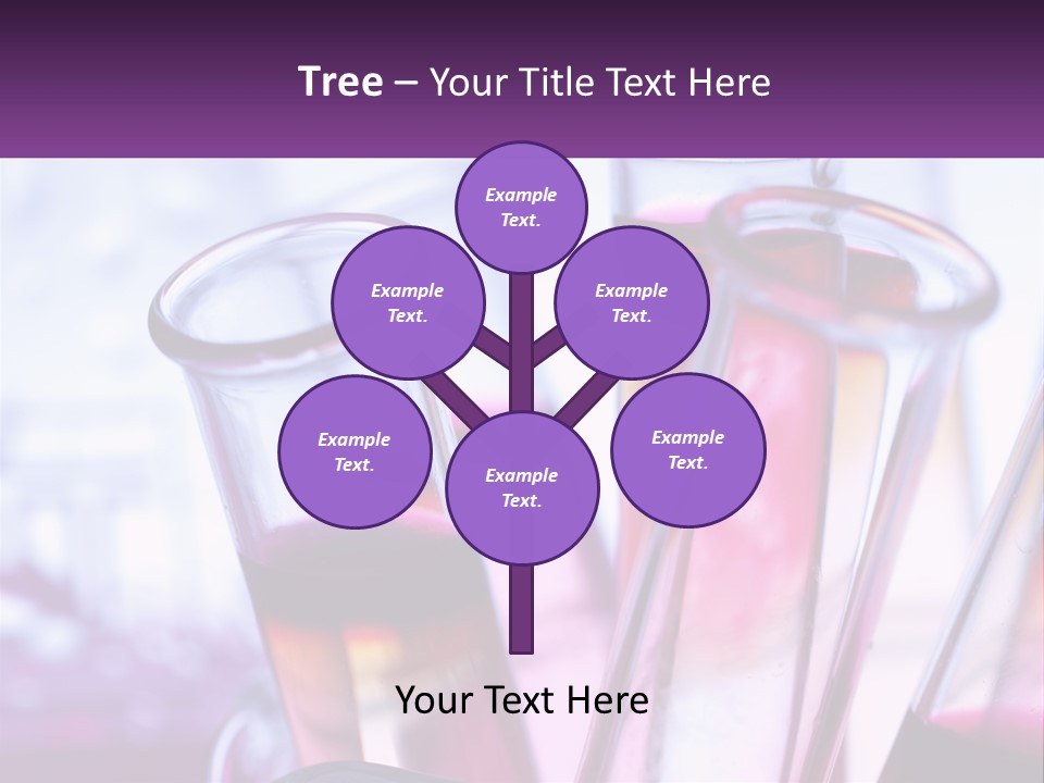 A Group Of Test Tubes Filled With Liquid PowerPoint Template