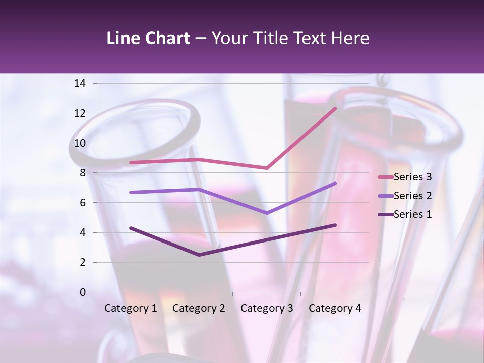 A Group Of Test Tubes Filled With Liquid PowerPoint Template