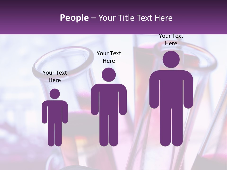 A Group Of Test Tubes Filled With Liquid PowerPoint Template