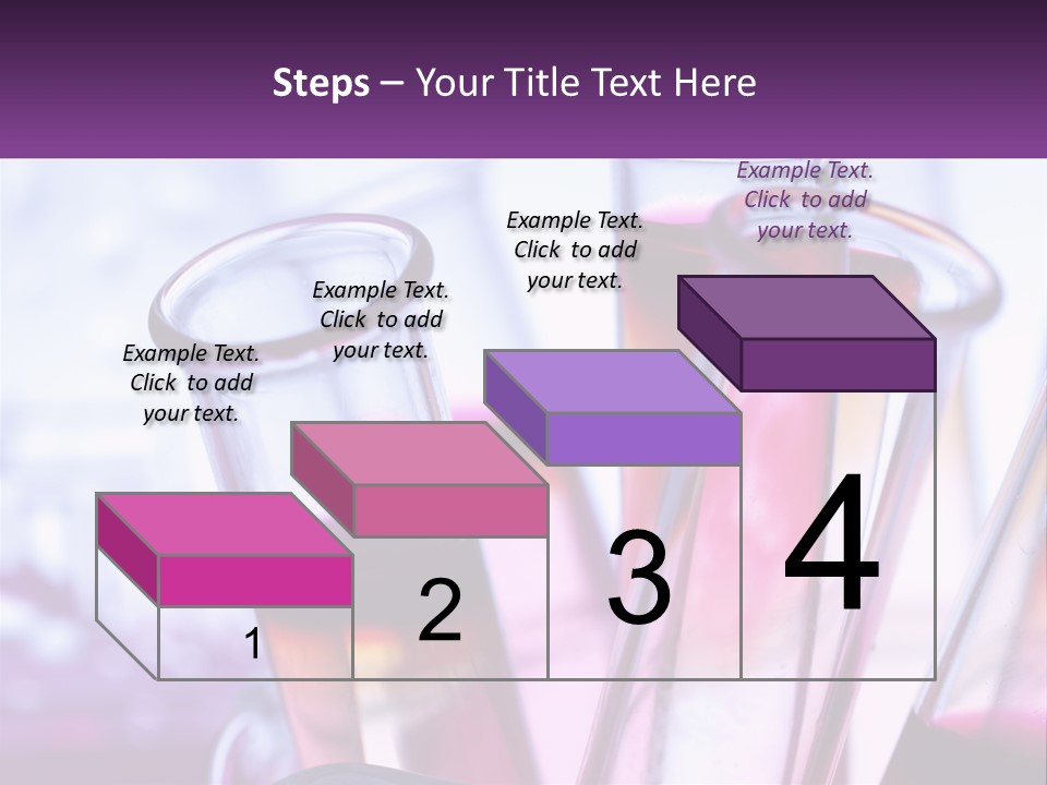 A Group Of Test Tubes Filled With Liquid PowerPoint Template