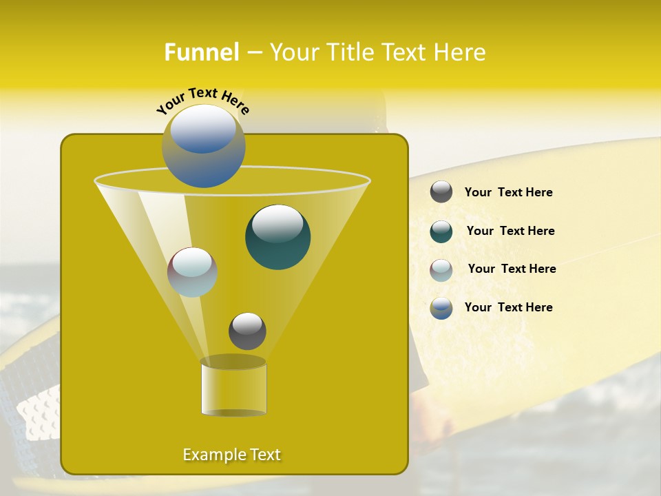 A Woman In A Wet Suit Holding A Yellow Surfboard PowerPoint Template