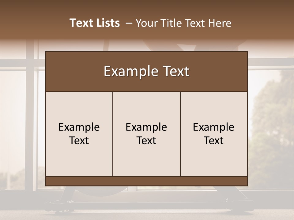 A Woman Riding A Stationary Bike In A Gym PowerPoint Template