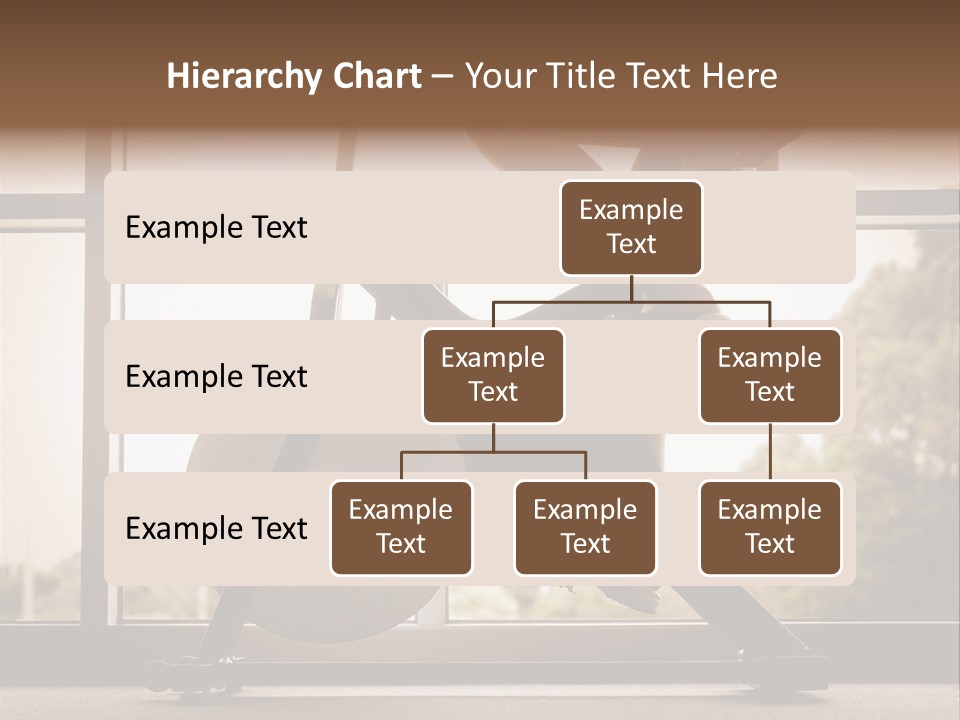 A Woman Riding A Stationary Bike In A Gym PowerPoint Template