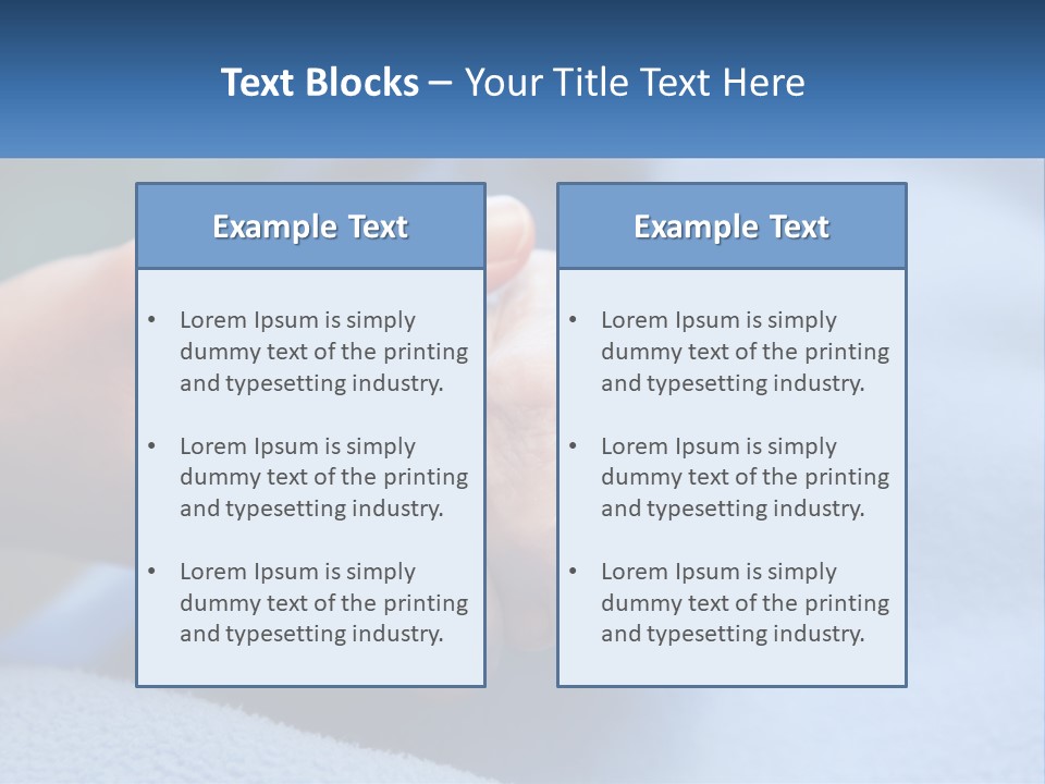A Person Holding The Hand Of Another Person PowerPoint Template