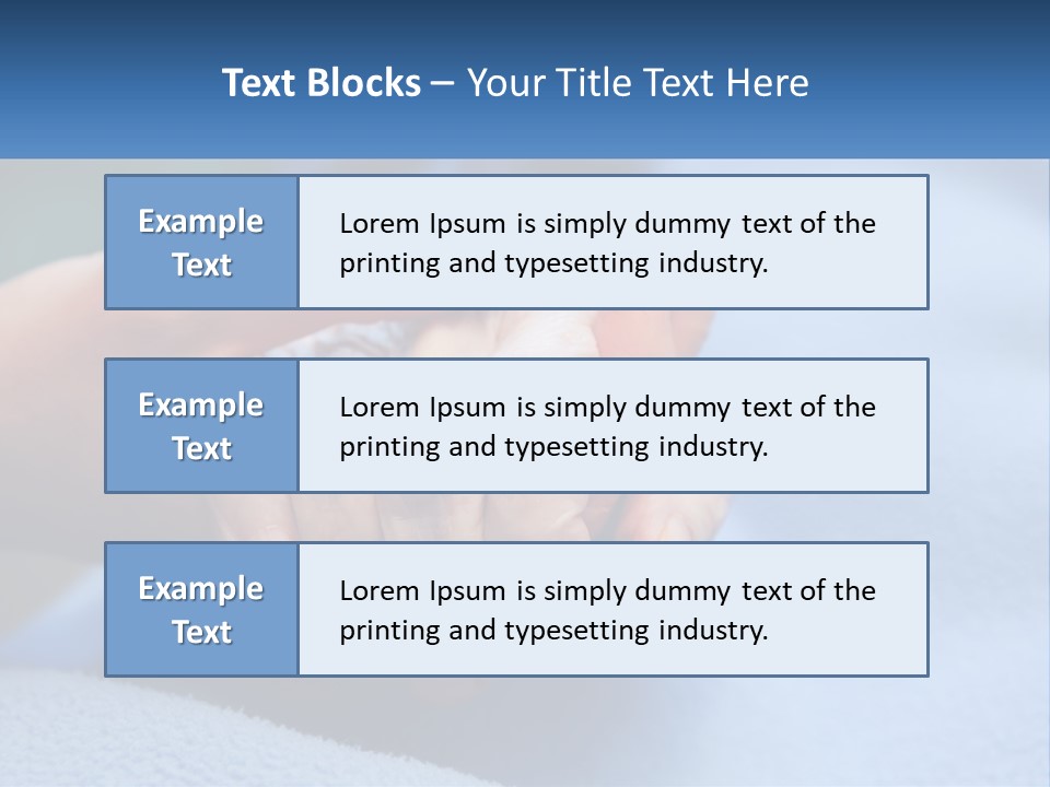 A Person Holding The Hand Of Another Person PowerPoint Template