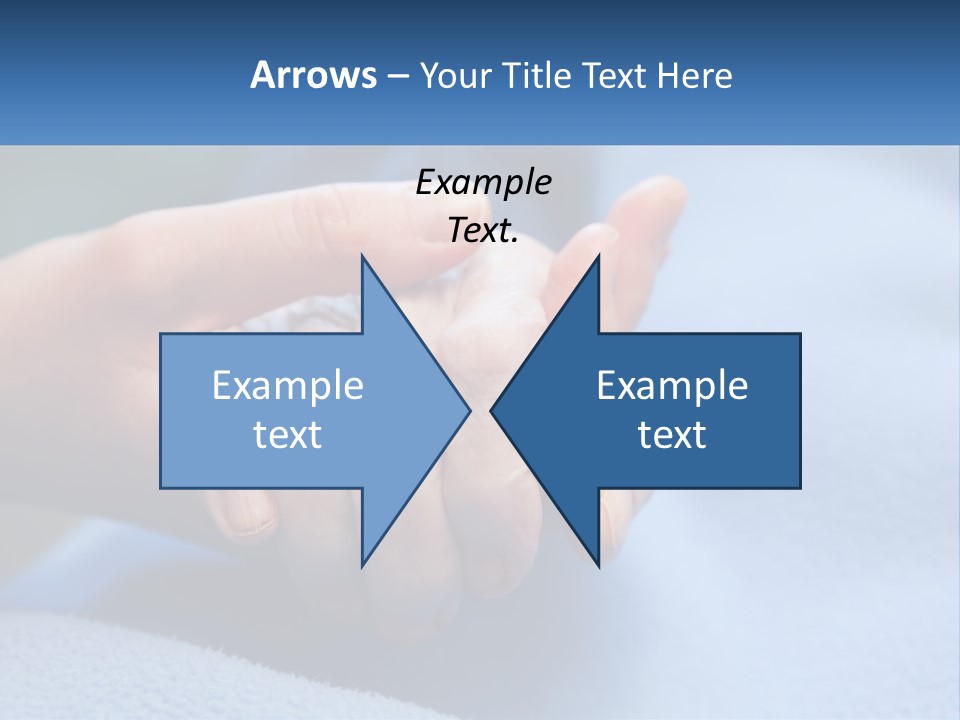 A Person Holding The Hand Of Another Person PowerPoint Template