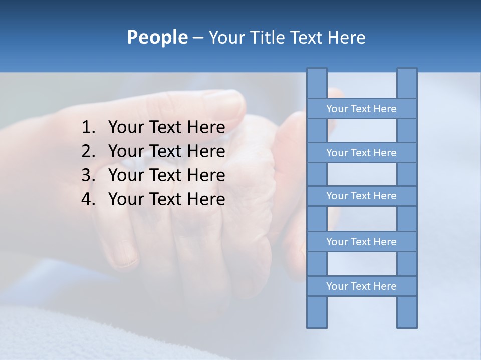 A Person Holding The Hand Of Another Person PowerPoint Template