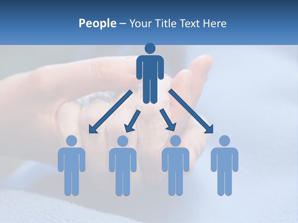 A Person Holding The Hand Of Another Person PowerPoint Template
