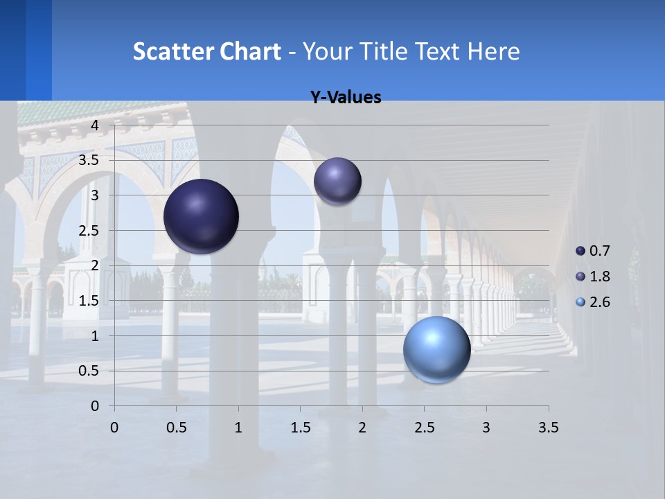 A Building With Arches And Pillars With A Sky Background PowerPoint Template