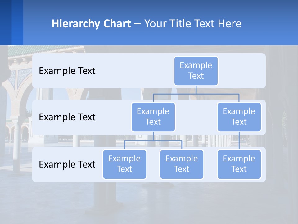 A Building With Arches And Pillars With A Sky Background PowerPoint Template
