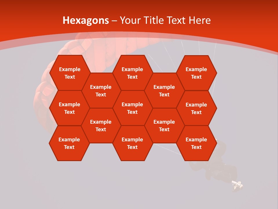 A Person Parasailing In The Air With A Blue Sky In The Background PowerPoint Template