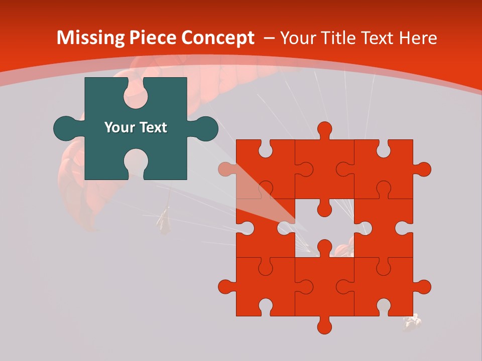 A Person Parasailing In The Air With A Blue Sky In The Background PowerPoint Template