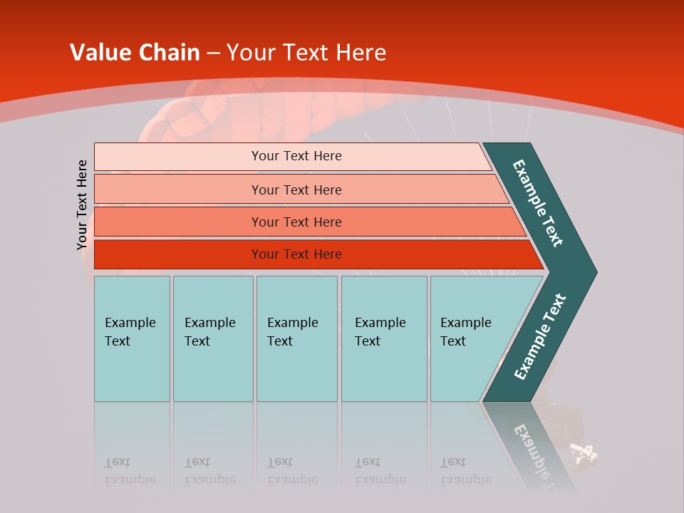 A Person Parasailing In The Air With A Blue Sky In The Background PowerPoint Template