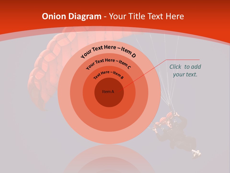 A Person Parasailing In The Air With A Blue Sky In The Background PowerPoint Template