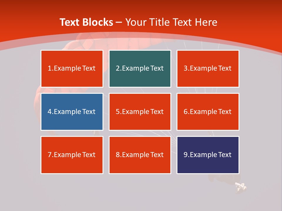 A Person Parasailing In The Air With A Blue Sky In The Background PowerPoint Template