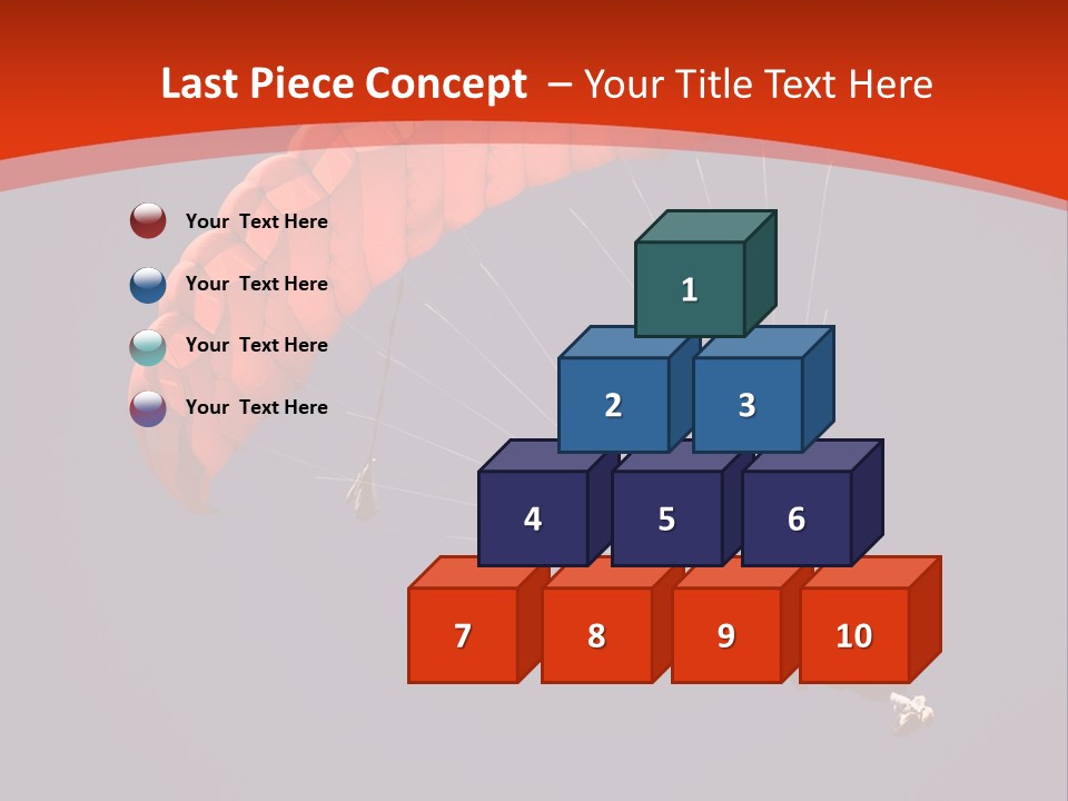 A Person Parasailing In The Air With A Blue Sky In The Background PowerPoint Template