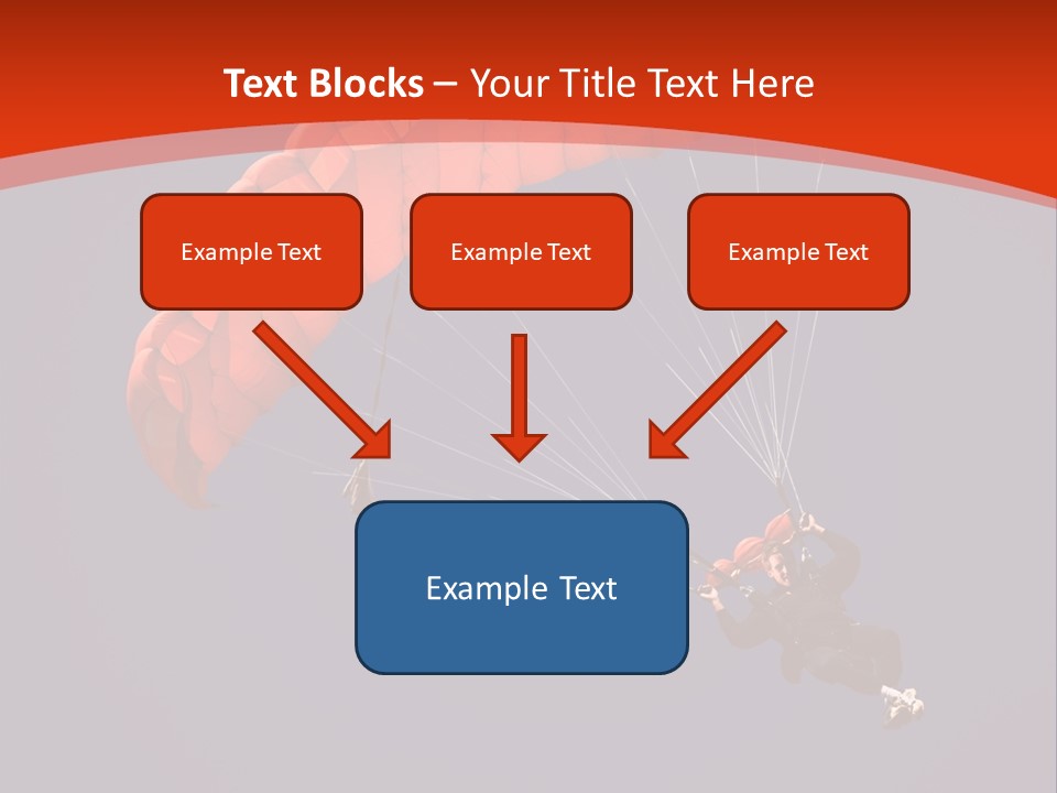 A Person Parasailing In The Air With A Blue Sky In The Background PowerPoint Template