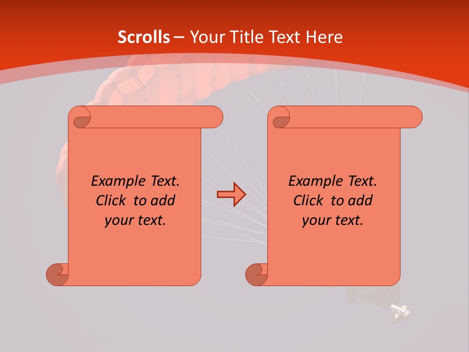 A Person Parasailing In The Air With A Blue Sky In The Background PowerPoint Template