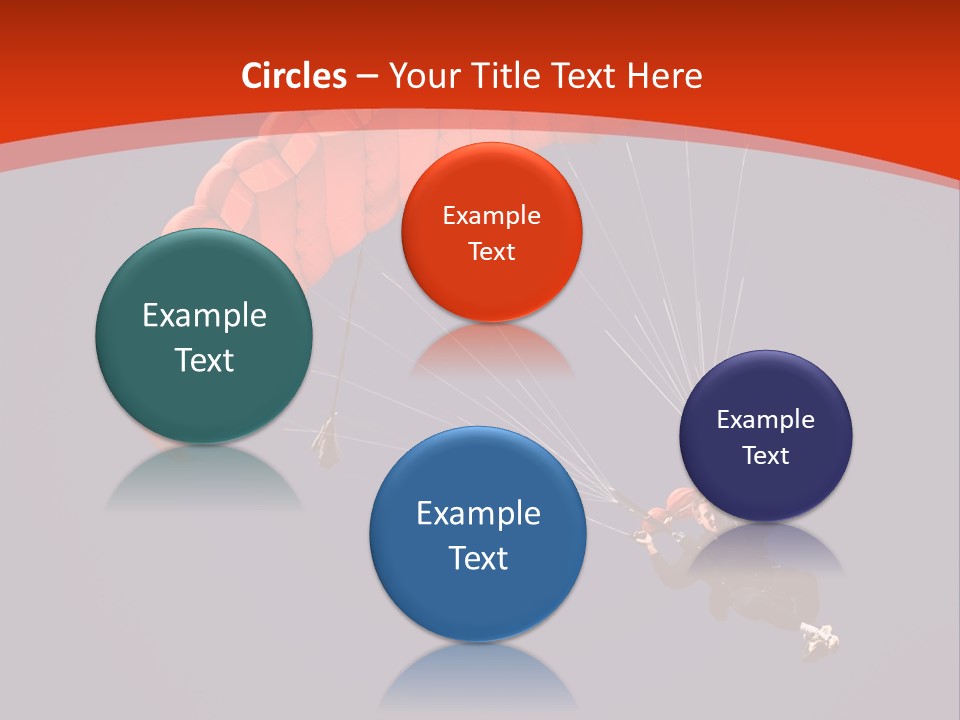 A Person Parasailing In The Air With A Blue Sky In The Background PowerPoint Template