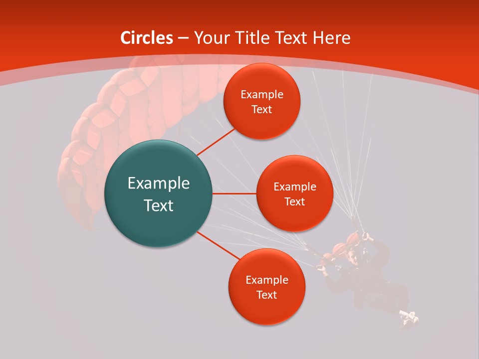 A Person Parasailing In The Air With A Blue Sky In The Background PowerPoint Template