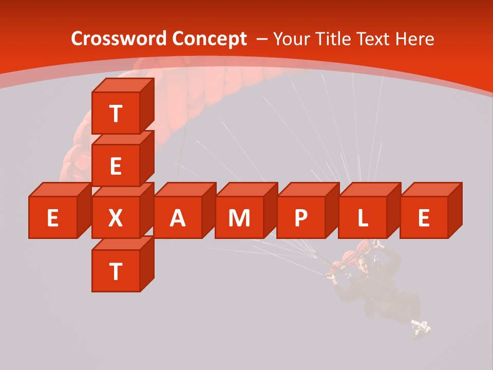 A Person Parasailing In The Air With A Blue Sky In The Background PowerPoint Template