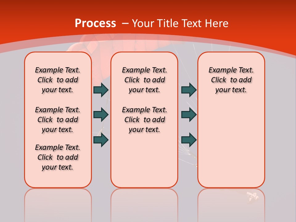 A Person Parasailing In The Air With A Blue Sky In The Background PowerPoint Template
