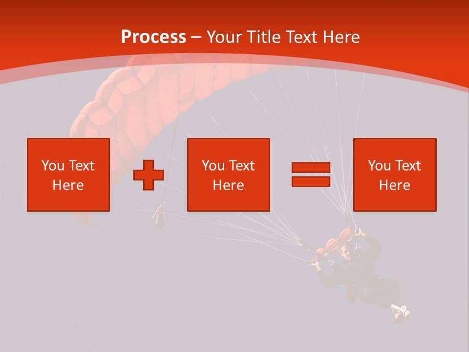 A Person Parasailing In The Air With A Blue Sky In The Background PowerPoint Template