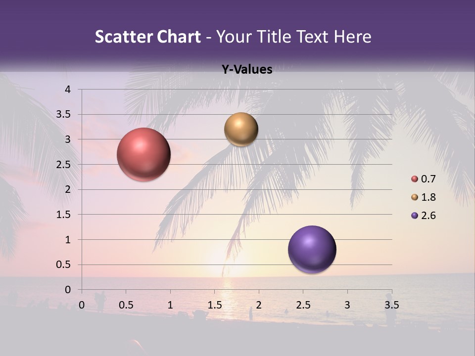 A Palm Tree With The Sun Setting In The Background PowerPoint Template