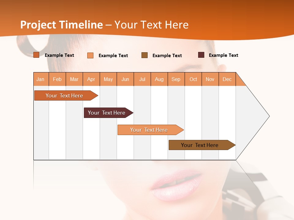 A Woman With A Black And White Shirt And A Black And White Tie PowerPoint Template