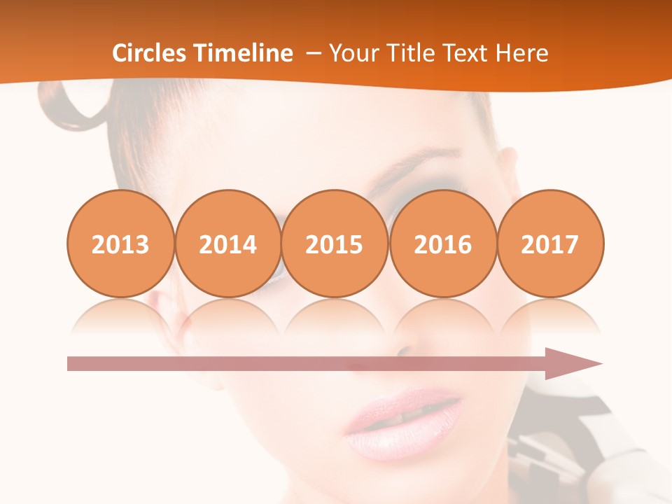 A Woman With A Black And White Shirt And A Black And White Tie PowerPoint Template