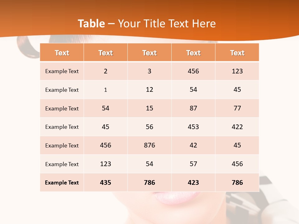 A Woman With A Black And White Shirt And A Black And White Tie PowerPoint Template