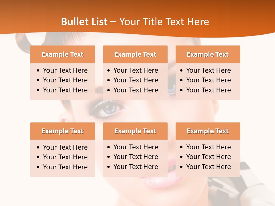 A Woman With A Black And White Shirt And A Black And White Tie PowerPoint Template