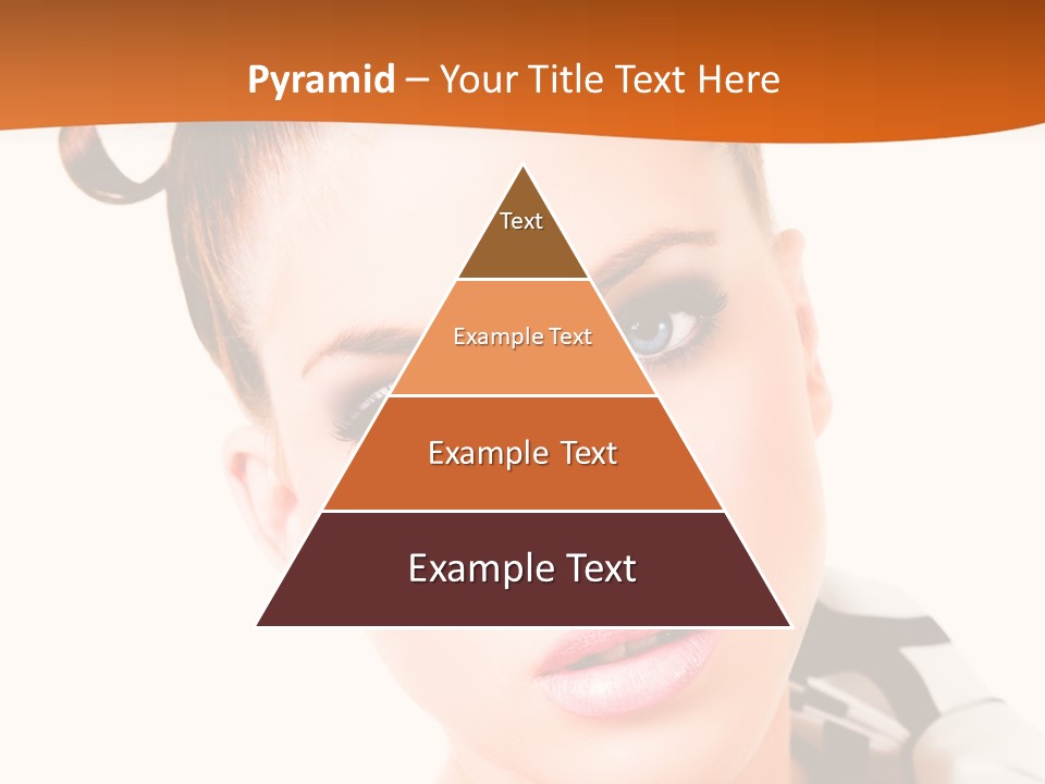 A Woman With A Black And White Shirt And A Black And White Tie PowerPoint Template