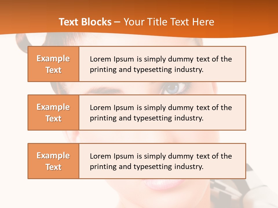 A Woman With A Black And White Shirt And A Black And White Tie PowerPoint Template