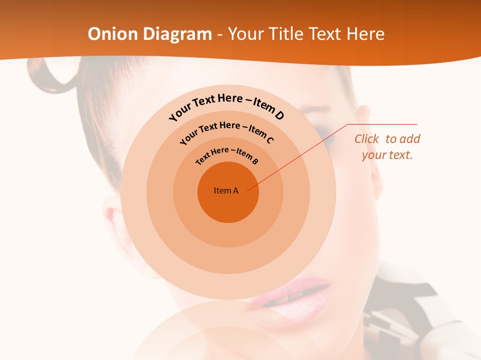 A Woman With A Black And White Shirt And A Black And White Tie PowerPoint Template