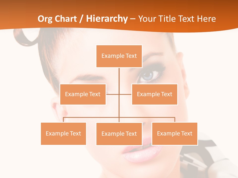 A Woman With A Black And White Shirt And A Black And White Tie PowerPoint Template