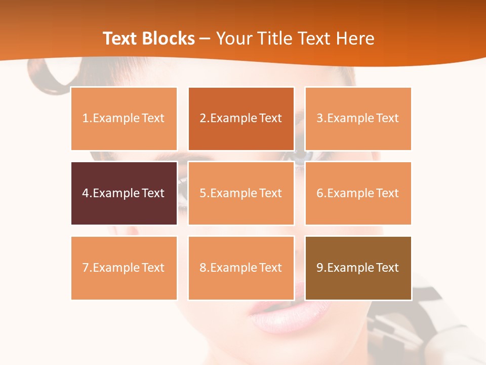 A Woman With A Black And White Shirt And A Black And White Tie PowerPoint Template