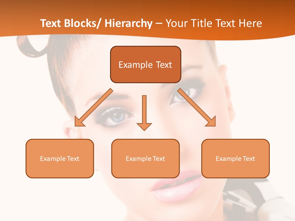 A Woman With A Black And White Shirt And A Black And White Tie PowerPoint Template