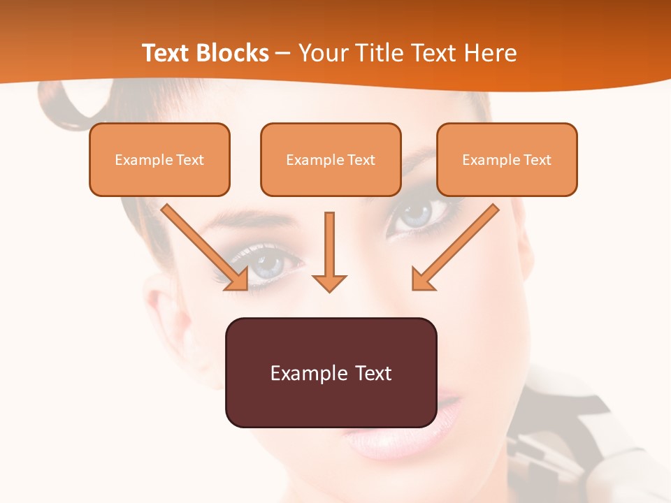 A Woman With A Black And White Shirt And A Black And White Tie PowerPoint Template