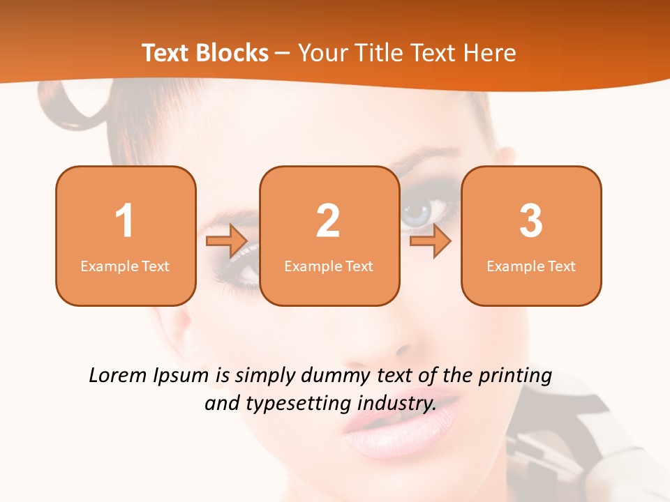 A Woman With A Black And White Shirt And A Black And White Tie PowerPoint Template