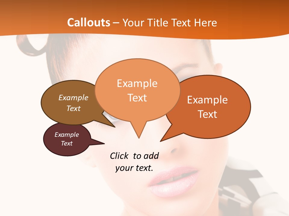 A Woman With A Black And White Shirt And A Black And White Tie PowerPoint Template