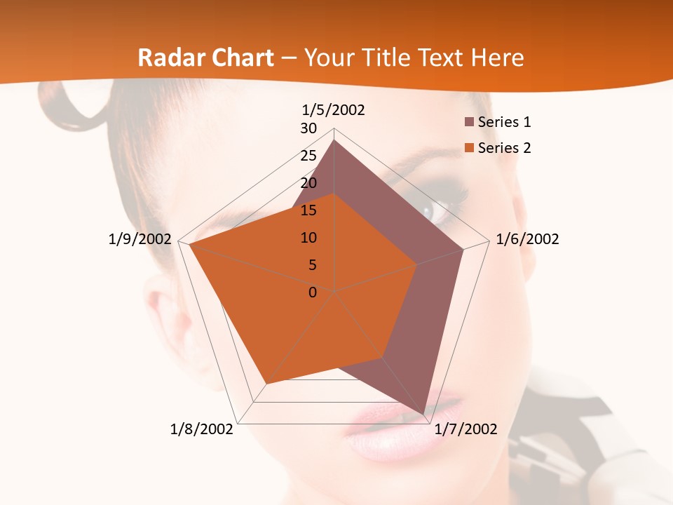 A Woman With A Black And White Shirt And A Black And White Tie PowerPoint Template