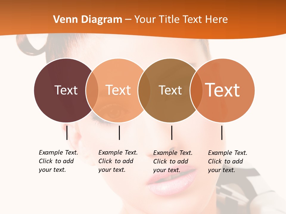 A Woman With A Black And White Shirt And A Black And White Tie PowerPoint Template