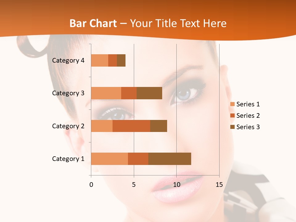 A Woman With A Black And White Shirt And A Black And White Tie PowerPoint Template