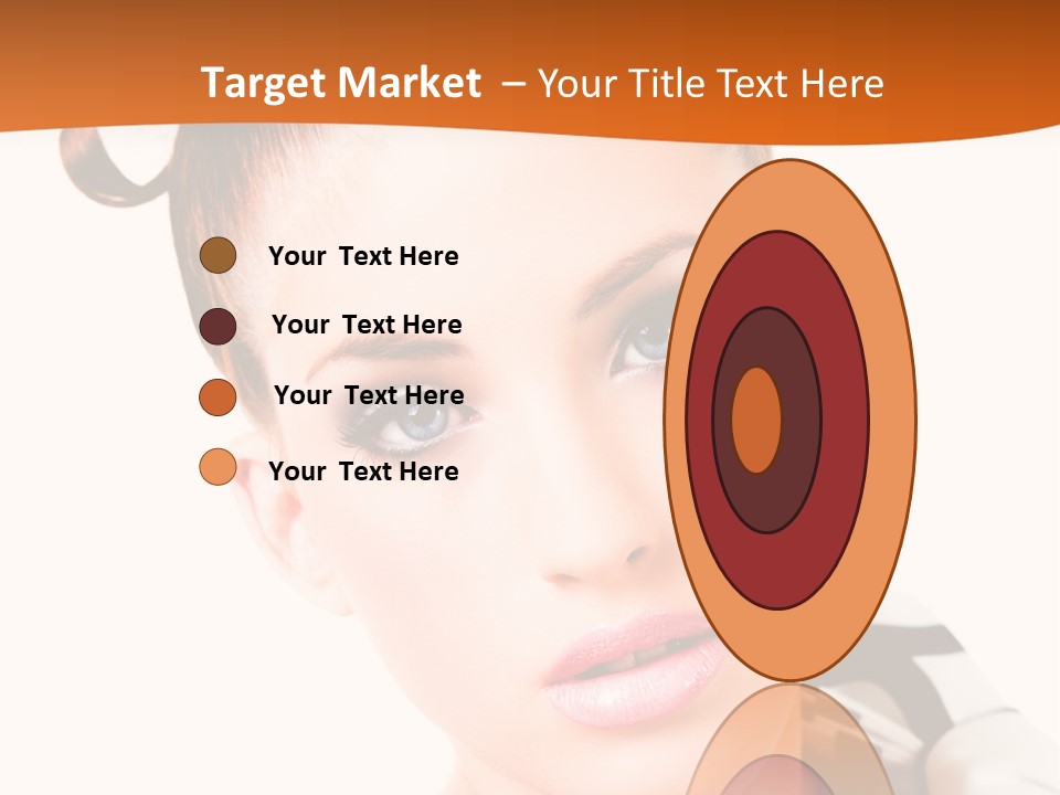 A Woman With A Black And White Shirt And A Black And White Tie PowerPoint Template