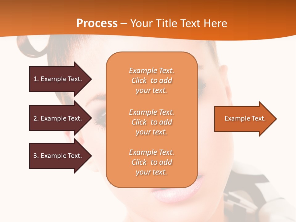 A Woman With A Black And White Shirt And A Black And White Tie PowerPoint Template