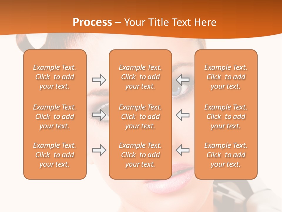 A Woman With A Black And White Shirt And A Black And White Tie PowerPoint Template