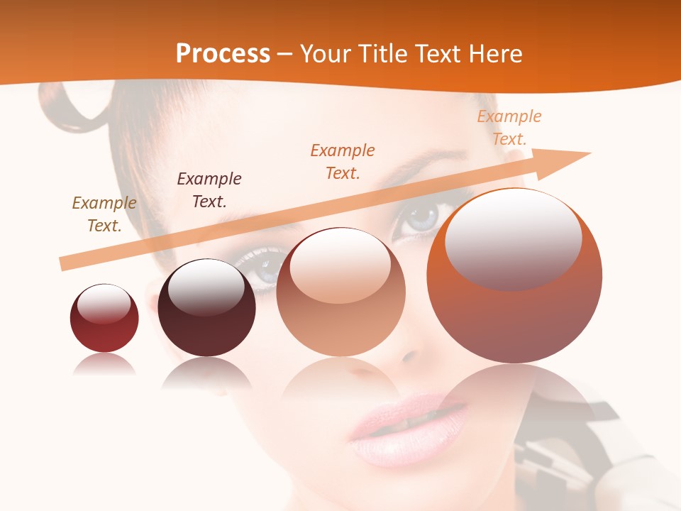 A Woman With A Black And White Shirt And A Black And White Tie PowerPoint Template