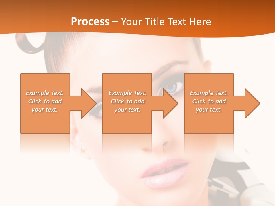 A Woman With A Black And White Shirt And A Black And White Tie PowerPoint Template