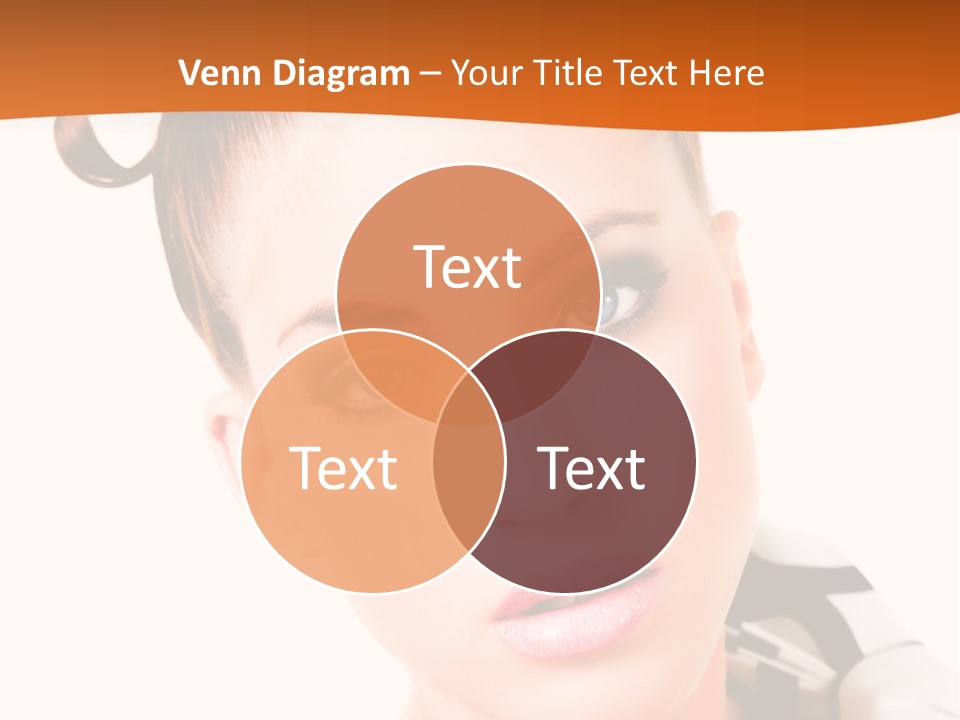 A Woman With A Black And White Shirt And A Black And White Tie PowerPoint Template